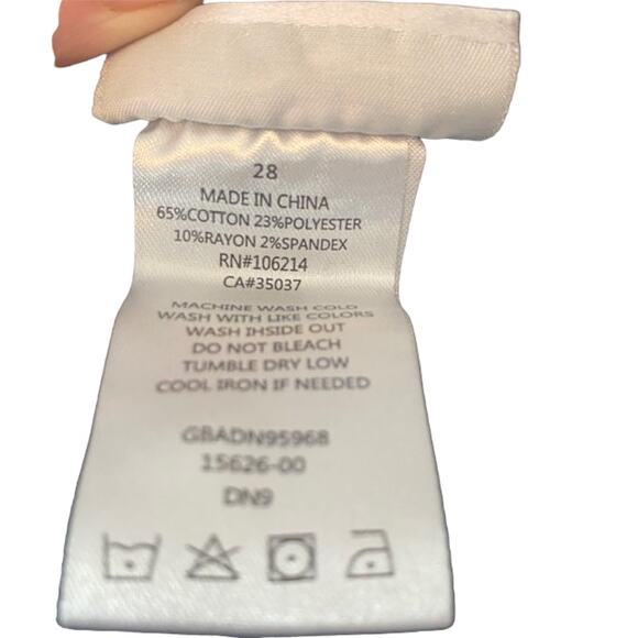 Joe's Jeans Black Distressed Mid Rise The Icon Skinny Ankle Jeans Women Sz 28 - Picture 13 of 14